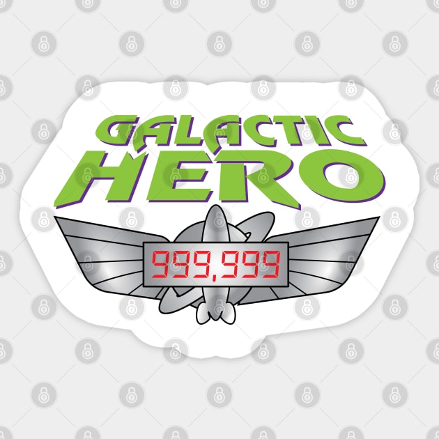 Galactic Hero - 999,999 High Score on Space Ranger Spin Sticker by Tomorrowland Arcade